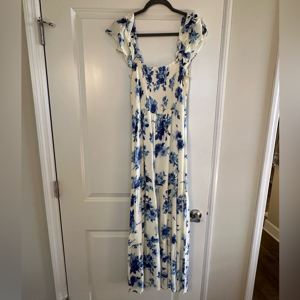 Floral Off Shoulder Maxi Dress